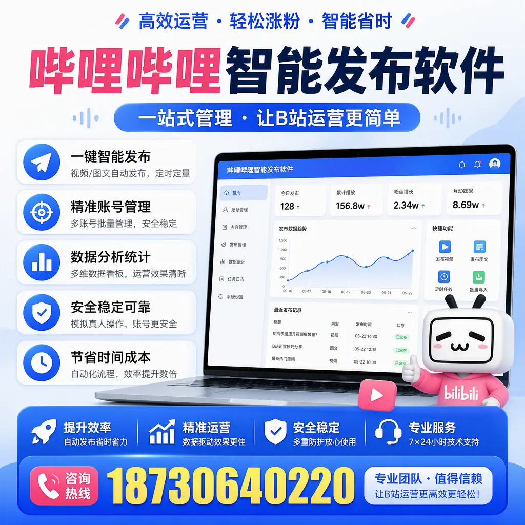 哔哩哔哩智能发布软件的最新功能：在 海南 助力内容传播